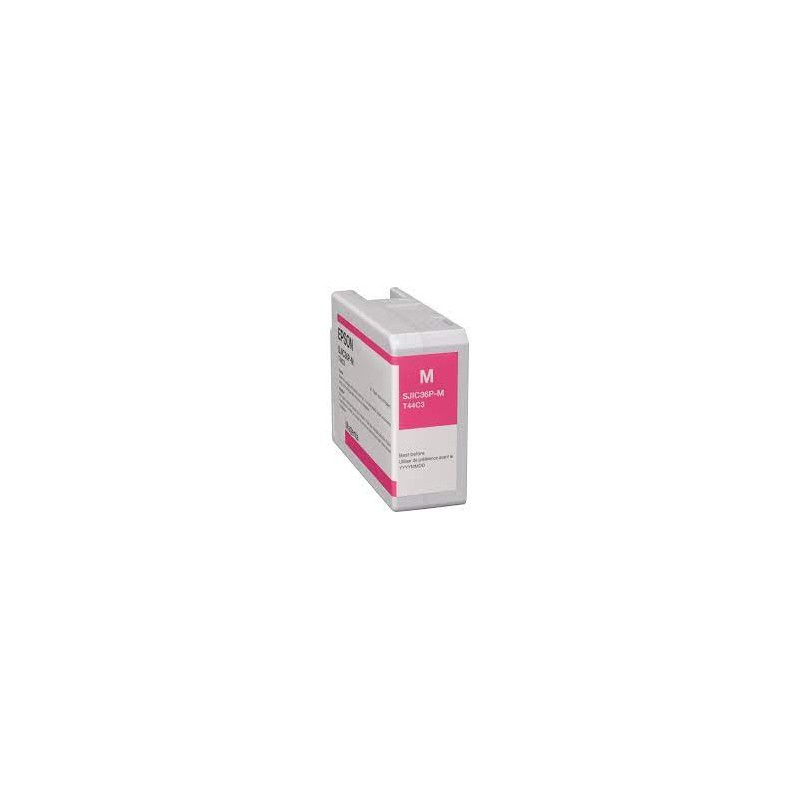 CARTUCCIA ORIGINALE EPSON MAGENTA C13T44C340 SJIC36P COLORWORKS C6000 C6500
