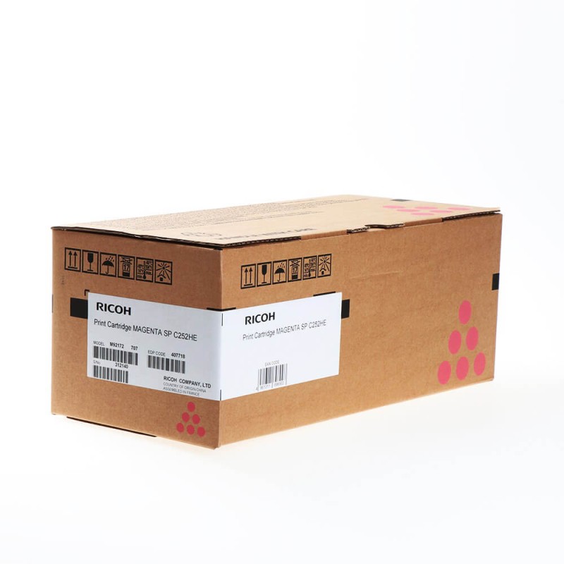 TONER ORIGINALE RICOH 407718 SP C252 C262 DN MAGENTA 6K