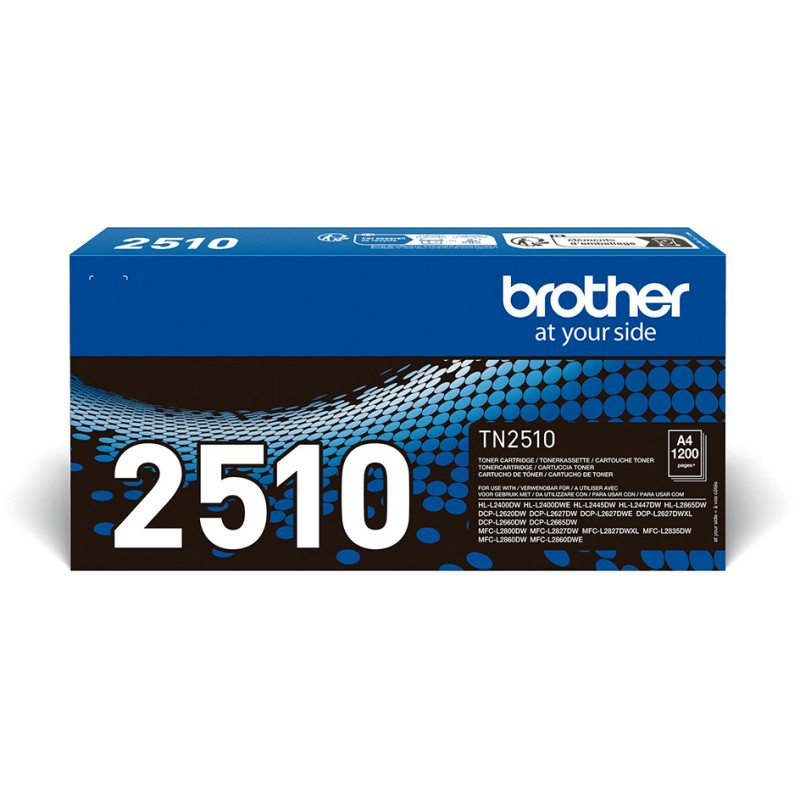 TONER ORIGINALE BROTHER TN2510 TN-2510 MFC-L2800DW 1.2K