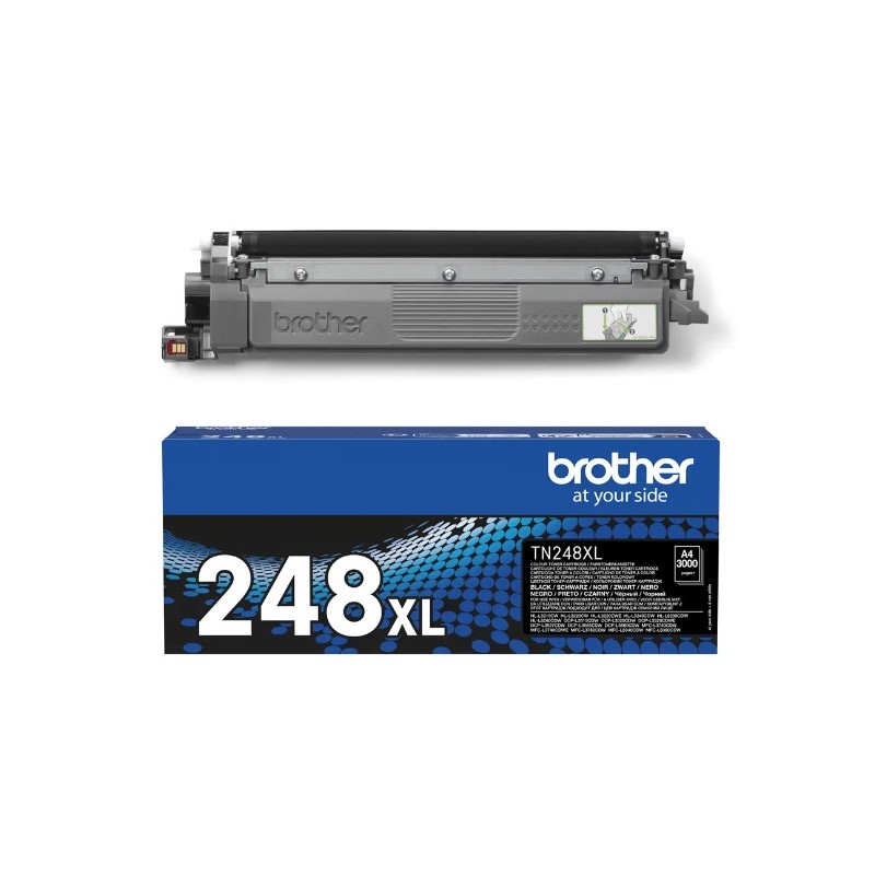 TONER ORIGINALE BROTHER TN248XLBK TN-248XLBK NERO 3K MFC-L3760CDW