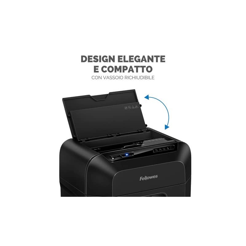 Distruggidocumenti automatico Fellowes AutoMax 80M 4621501 con taglio mini Alimentazione automatica 80 fogli