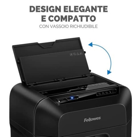 Distruggidocumenti automatico Fellowes AutoMax 80M 4621501 con taglio mini Alimentazione automatica 80 fogli