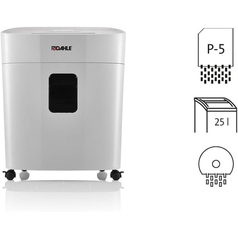 Distruggidocumenti manuale con ruote Dahle PaperSAFE 420 25L Distrugge fino a 10 fogli