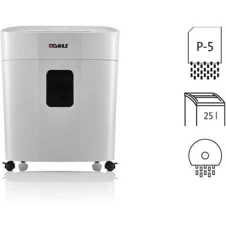 Distruggidocumenti manuale con ruote Dahle PaperSAFE 420 25L Distrugge fino a 10 fogli