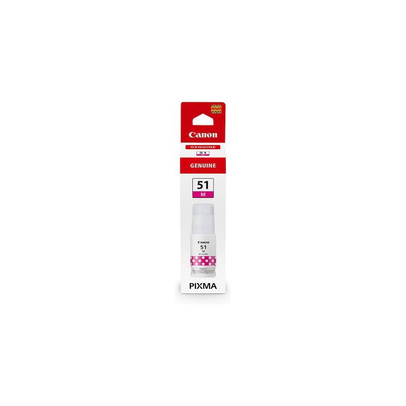 BOTTIGLIA INCHIOSTRO ORIGINALI CANON 4547C001 GI51M GI-51M MAGENTA PIXMA G4570