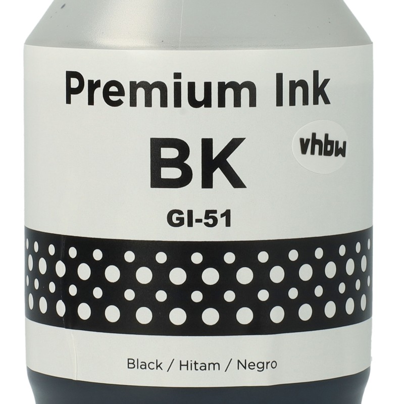 BOTTIGLIA INCHIOSTRO COMPATIBILE CANON 4529C001 GI51BK GI-51BK NERO PIXMA G4570