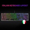 Tastiera Meccanica Mars Gaming MK422 RGB Tecnologia Anti-Polvere Effetti Luce Arcobaleno Tasti Ultra Resistenti