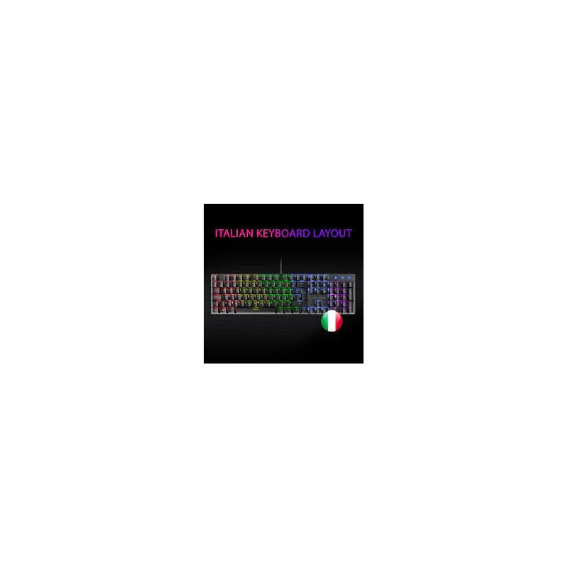 Tastiera Meccanica Mars Gaming MK422 RGB Tecnologia Anti-Polvere Effetti Luce Arcobaleno Tasti Ultra Resistenti