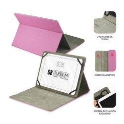 Custodia Universale per Tablet Subblim SUB-CUT-1CT003 Finitura panno touch - Supporto Antiscivolo