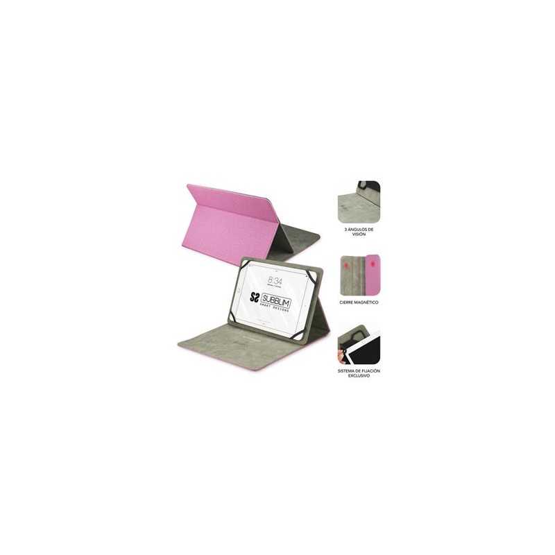 Custodia Universale per Tablet Subblim SUB-CUT-1CT003 Finitura panno touch - Supporto Antiscivolo