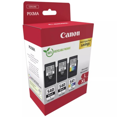 MULTIPACK 3 CARTUCCE ORIGINALI CANON PG540L CL541XL 5224B017
