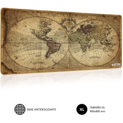 Subblim Tappetino da scrivania con mappa del mondo vintage Dimensioni 900x400x3mm