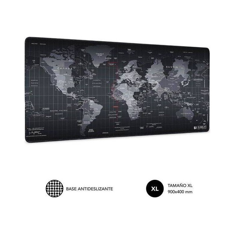 Tappetino per mouse Subblim extra large 900x400mm Ampio spazio per giochi o lavoro Bordi cuciti resistenti