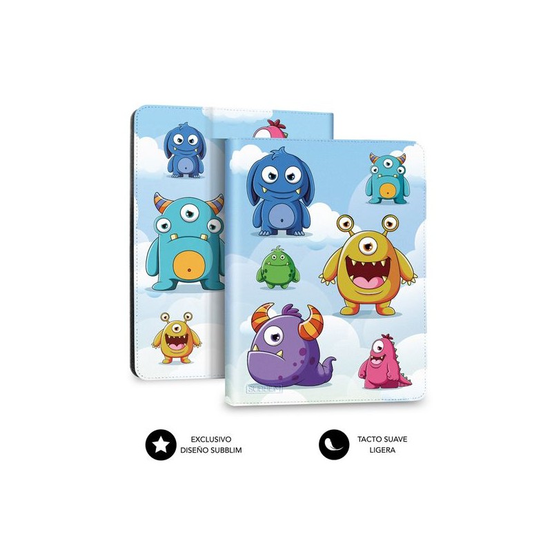 Custodia universale per tablet Subblim Trendy Case - Design Mostri per bambini