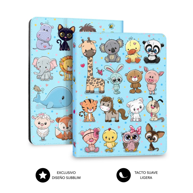 Subblim Trendy Case Custodia Universale per Tablet Design Animale Finitura PU