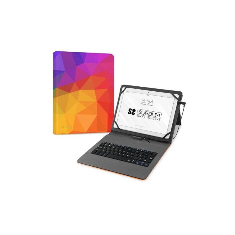 Custodia Subblim per Tablet Android con Tastiera Cover Resistente Tastiera Integrata in Spagnolo
