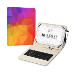 Custodia Subblim per Tablet Android con Tastiera Cover Resistente Accesso Diretto alle Funzioni Android