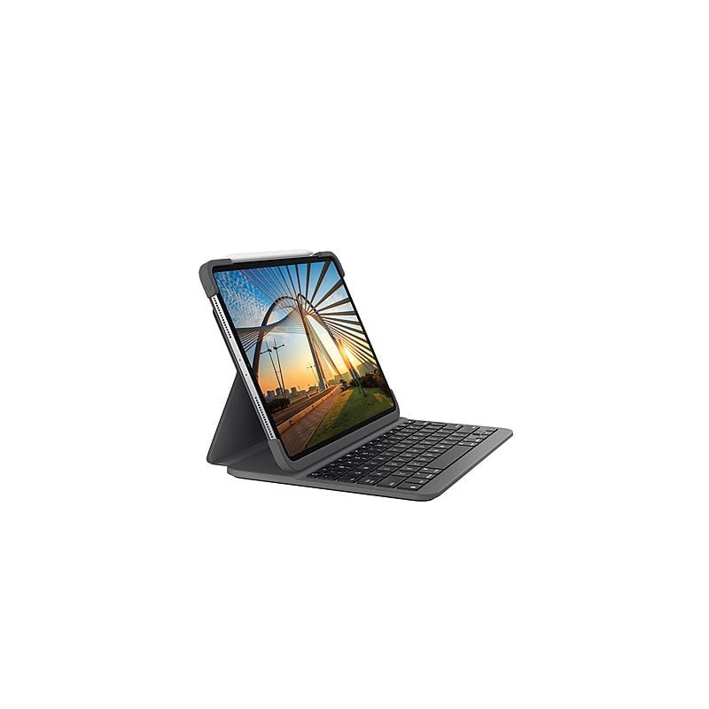 Custodia Logitech Slim Folio Pro con tastiera Bluetooth retroilluminata per iPad Pro 3a e 4a generazione 12,9"