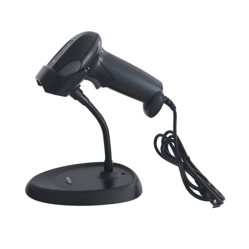 Lettore di codici a barre USB 1D APPROX APPLS11AS con supporto Indicatore LED, segnale acustico