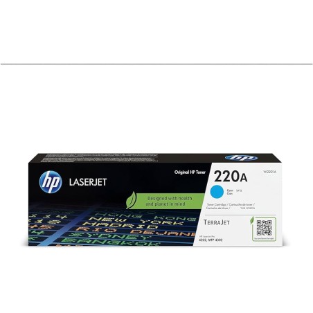 TONER ORIGINALE HP W2201A 220A LaserJet Pro 4202 4302 4303 CIANO