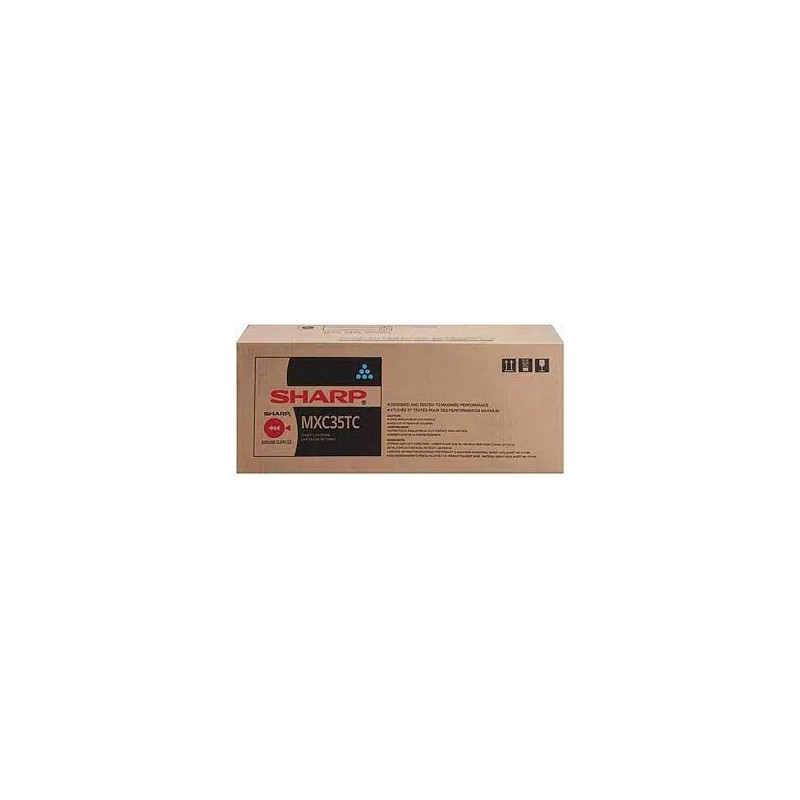 TONER ORIGINALE SHARP MXC35TC MX-C35TC CIANO MX-C357F MX-C407P 6K