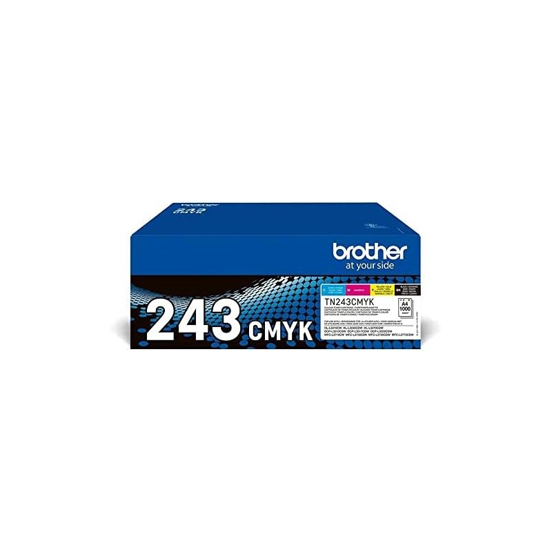 MULTIPACK TONER ORIGINALE BROTHER TN243CMYK DCP-L3500 MFC-L3700S GIALLO TN-243CMYK
