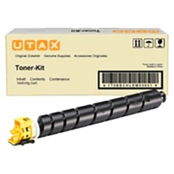 TONER ORIGINALE UTAX TRIUMPH ADLER 1T02YPAUT0 UTAX 2508ci CK-8530Y GIALLO 12K