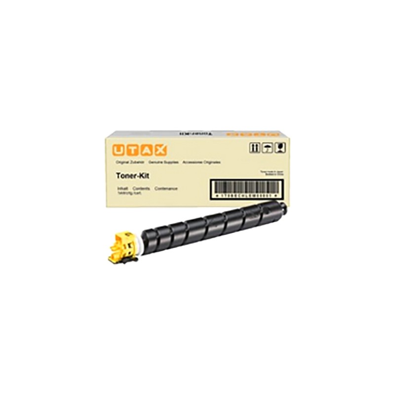 TONER ORIGINALE UTAX TRIUMPH ADLER 1T02YPAUT0 UTAX 2508ci CK-8530Y GIALLO 12K