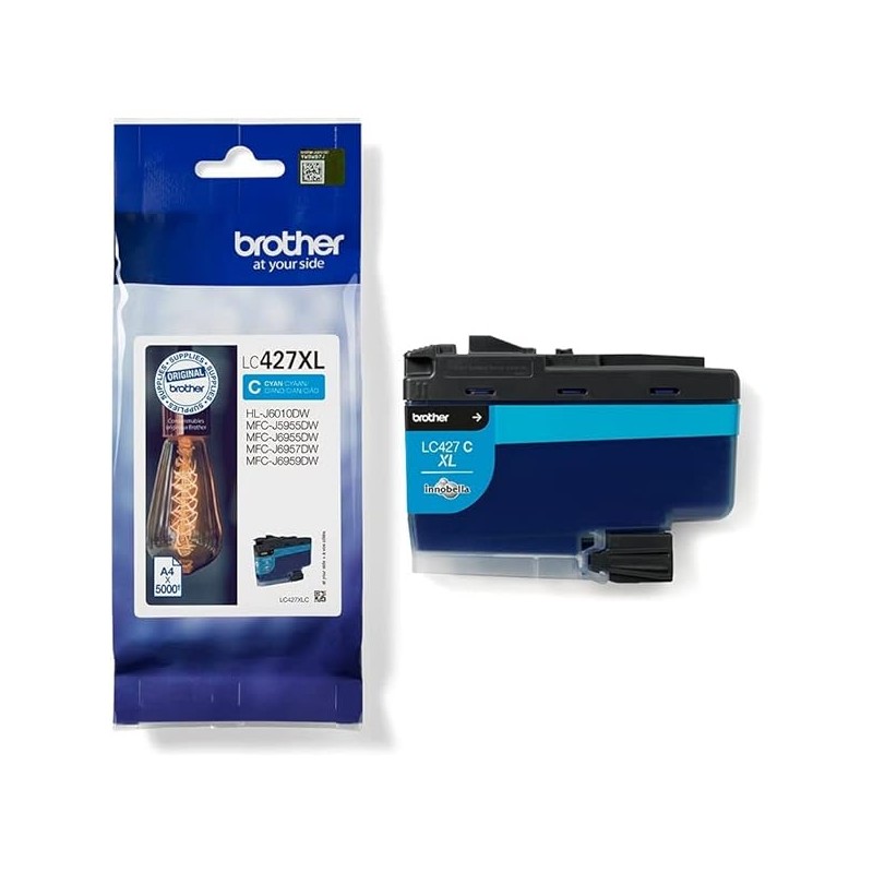 CARTUCCIA ORIGINALE BROTHER LC427C LC-427C CIANO HL J6010DW 3K