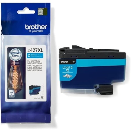 CARTUCCIA ORIGINALE BROTHER LC427C LC-427C CIANO HL J6010DW 3K