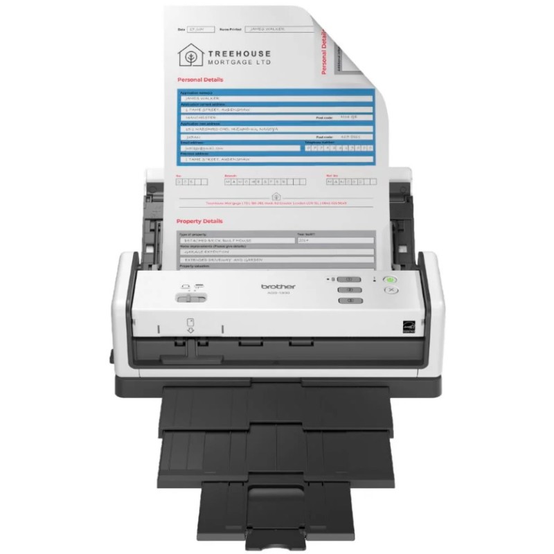 SCANNER DOCUMENTI Brother ADS1300 1200 x 1200 DPI DUPLEX Fino a 20 ppm Alimentatore automatico ADS1300UN1