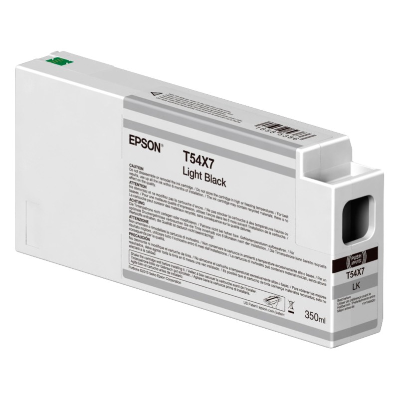 CARTUCCIA ORIGINALE EPSON C13T54X700 T54X7 NERO LIGHT 350ML SC-P6000