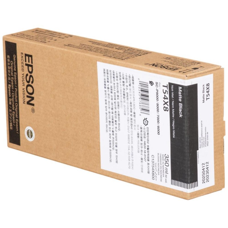 CARTUCCIA ORIGINALE EPSON C13T54X800 T54X8 NERO MATE 350ML SC-P6000