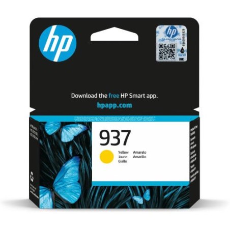 CARTUCCIA ORIGINALE HP 937 GIALLO 4S6W4NE OfficeJet Pro 9110b