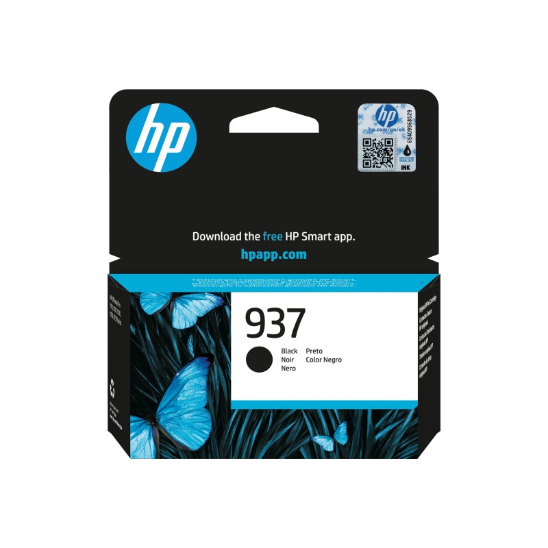 CARTUCCIA ORIGINALE HP 937 NERO 4S6W5NE OfficeJet Pro 9110b