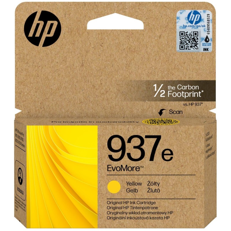 CARTUCCIA ORIGINALE HP 937e GIALLO 4S6W8NE OfficeJet Pro 9110b