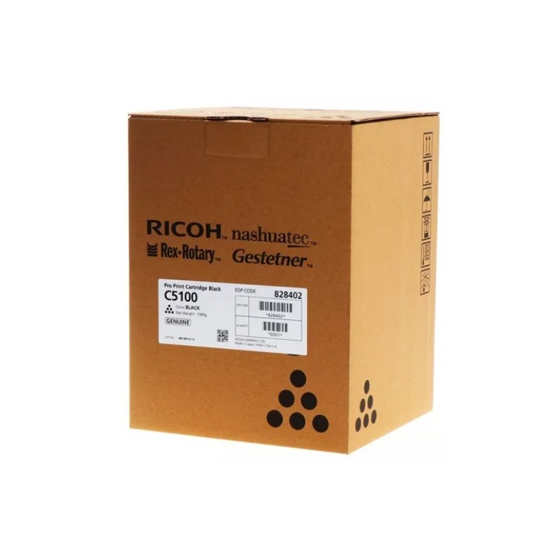TONER ORIGINALE RICOH PRO C5100 C5110 828402 NERO