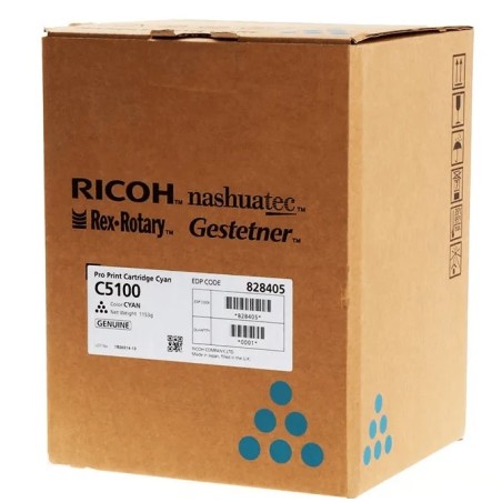 TONER ORIGINALE RICOH PRO C5100 C5110 828405 CIANO