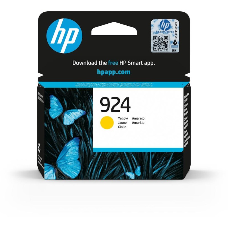 CARTUCCIA ORIGINALE HP 924 4K0U5NE GIALLO OfficeJet PRO 8122e AiO