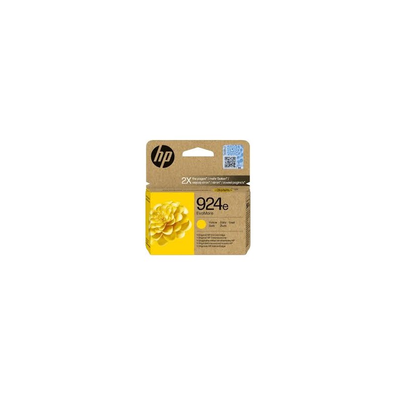 CARTUCCIA ORIGINALE HP 924e 4K0U9NE GIALLO OfficeJet PRO 8122e AiO