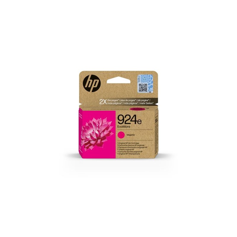CARTUCCIA ORIGINALE HP 924e 4K0U8NE MAGENTA OfficeJet PRO 8122e AiO