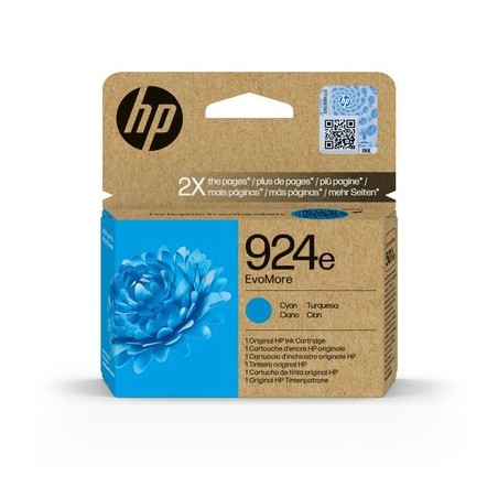 CARTUCCIA ORIGINALE HP 924e 4K0U7NE CIANO OfficeJet PRO 8122e AiO