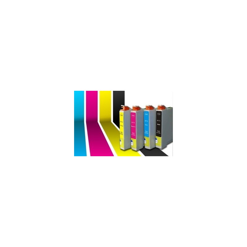 MULTIPACK 10 CARTUCCE COMPATIBILI EPSON STYLUS T0611-T0614 T0615
