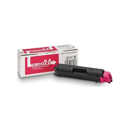 TONER ORIGINALE KYOCERA MITA FS-C5150 1T02KTBNL0 TK580M MAGENTA 2.8K