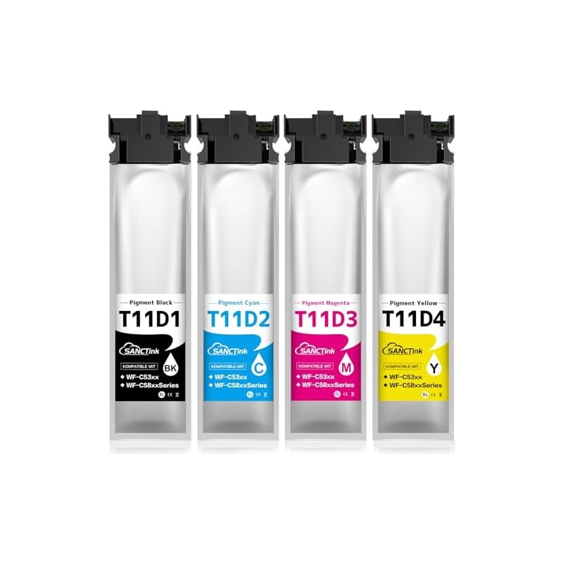 CARTUCCIA COMPATIBILE EPSON C13T11D440 T11D4 GIALLO WorkForce Pro WF-C5390 C5890 5K