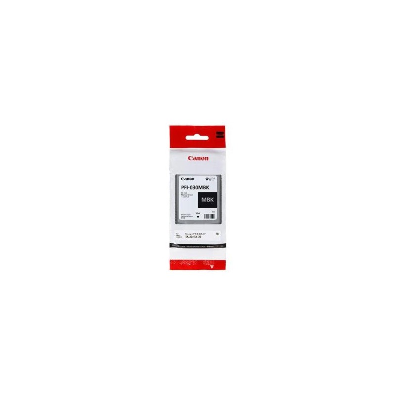 CARTUCCIA ORIGINALE CANON PFI030MBK 3488C001 NERO OPACO IMAGEPROGRAF TA-20 TA-30 TM240 TM340