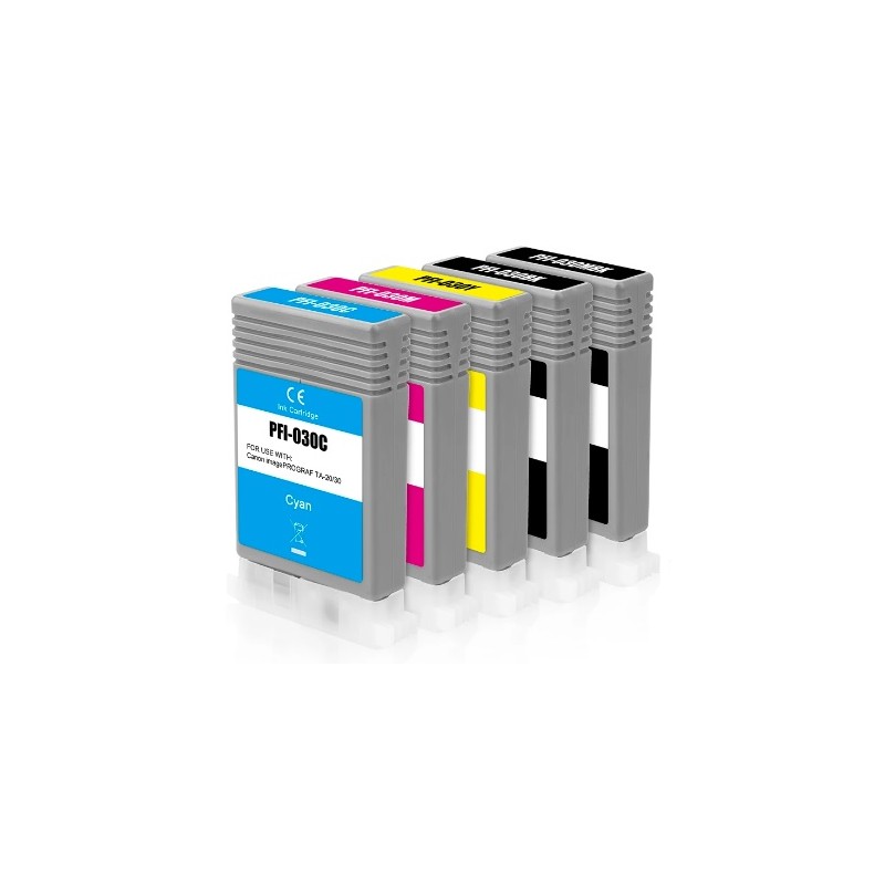 CARTUCCIA COMPATIBILE CANON PFI030Y 3492C001 GIALLO IMAGEPROGRAF TA-20 TA-30