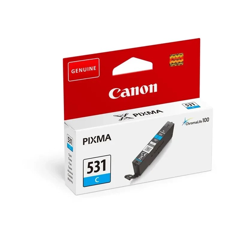 CARTUCCIA ORIGINALE CANON 6119C001 CLI531C CIANO PIXMA TS8750 TS8751