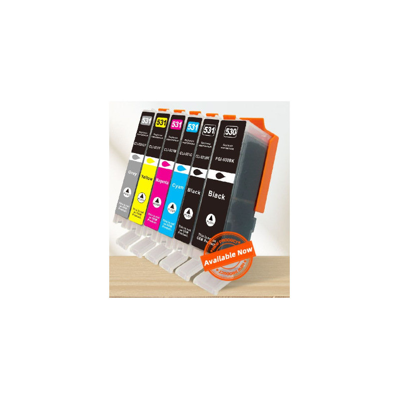 CARTUCCIA COMPATIBILE CANON 6118C001 CLI531 BK NERO PIXMA TS8750 TS8751