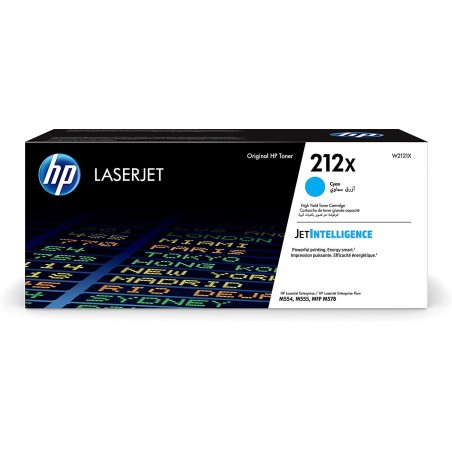 TONER ORIGINALE HP 212X W2121X CIANO COLOR LASERJET M554DN M555X